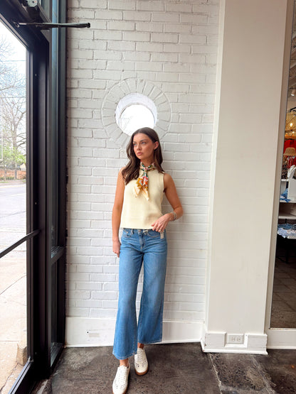 DEMI HIGH CREWNECK TANK