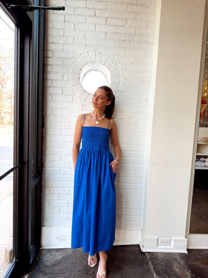 CORNELIA POPLIN MIDI DRESS