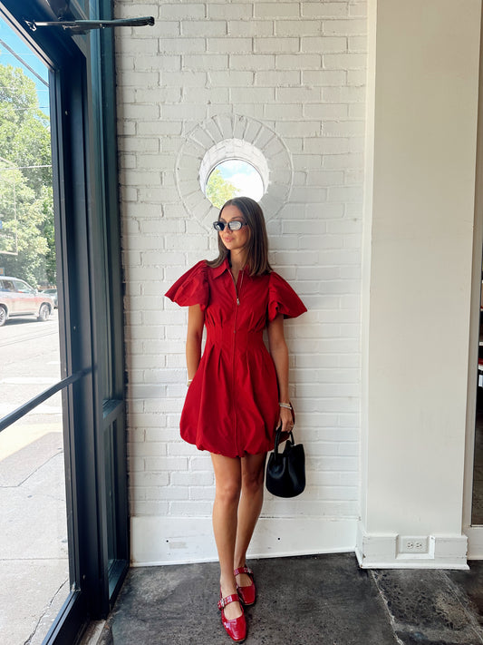 BUBBLE ZIP UP DRESS