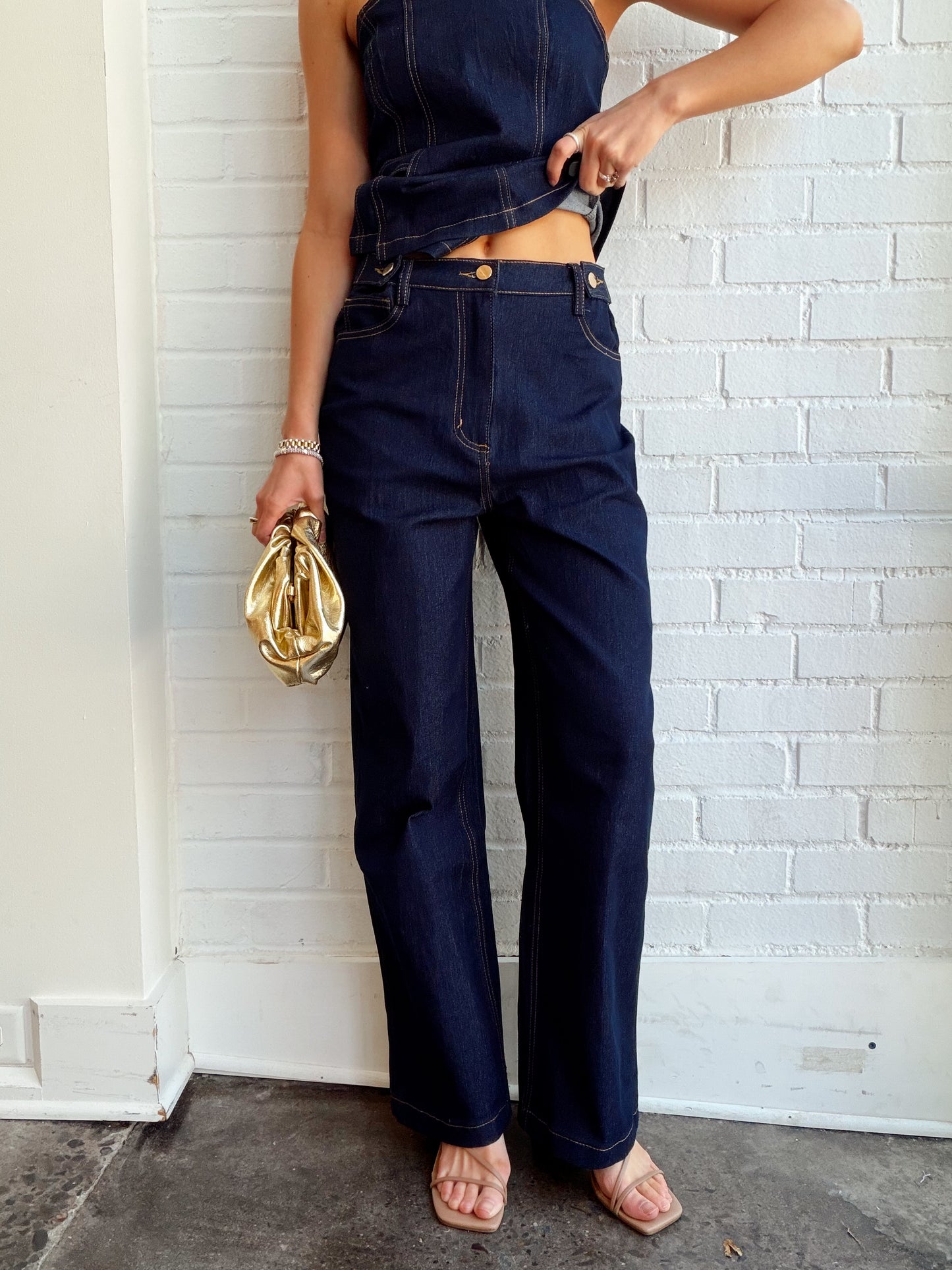 STRETCH TWILL RELAXED PANT- INDIGO