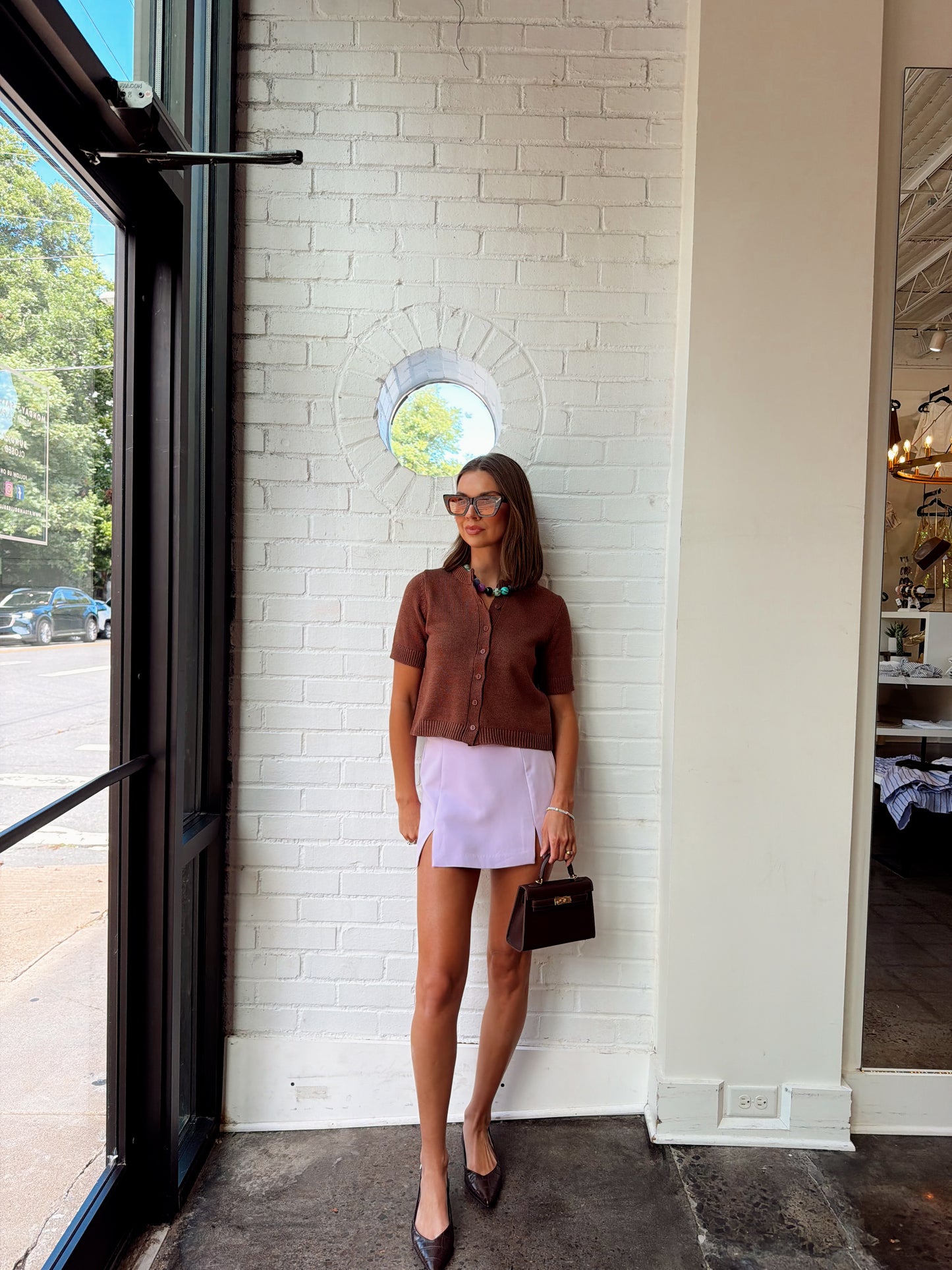 SIDE SLIT MINI SKORT