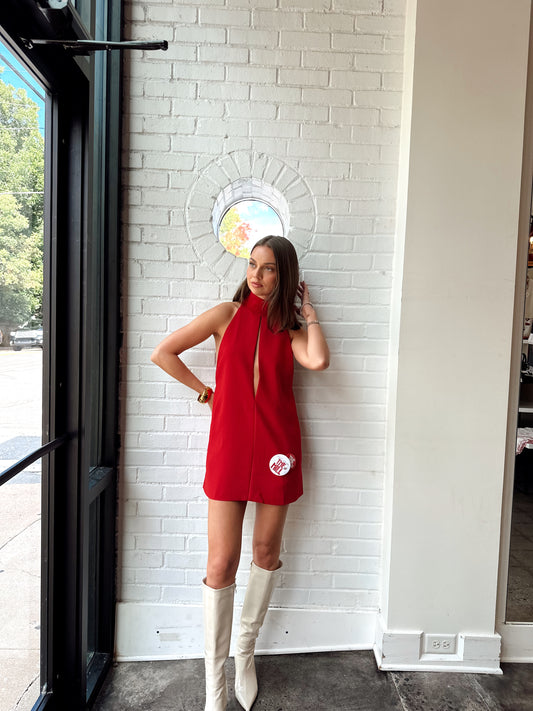 AIMEE HALTER DRESS