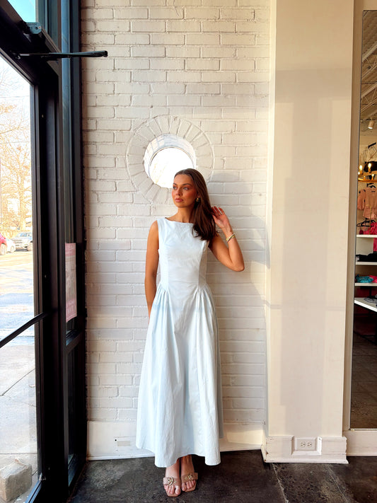 FIT AND FLARE MIDI DRESS