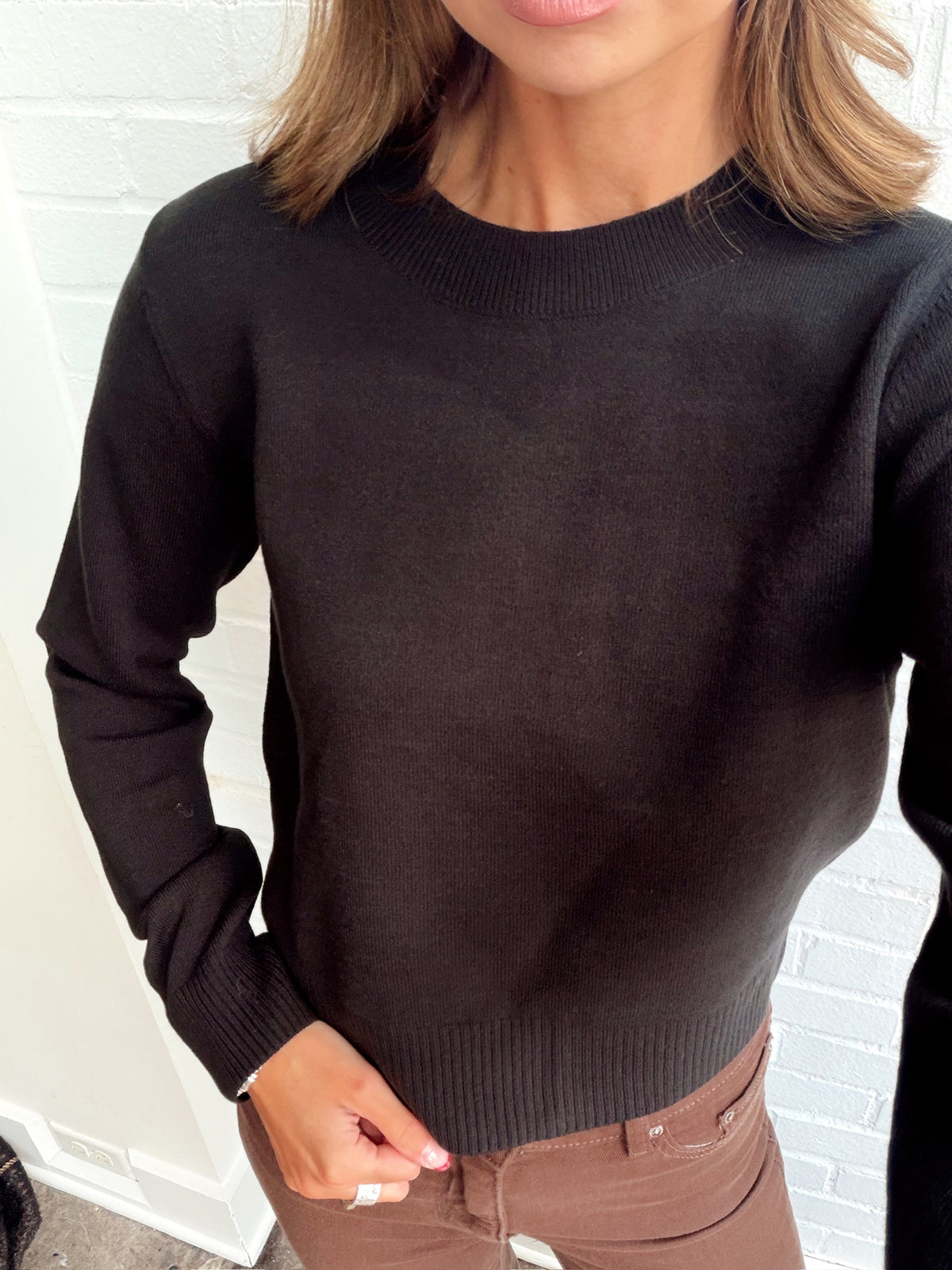 BABYSOFT CREW NECK LONG SLEEVE SWEATER