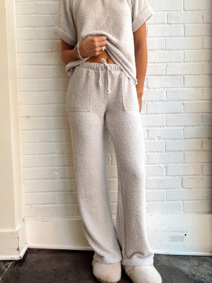 WIDE LEG PANT W/ SMALL WAISTBAND