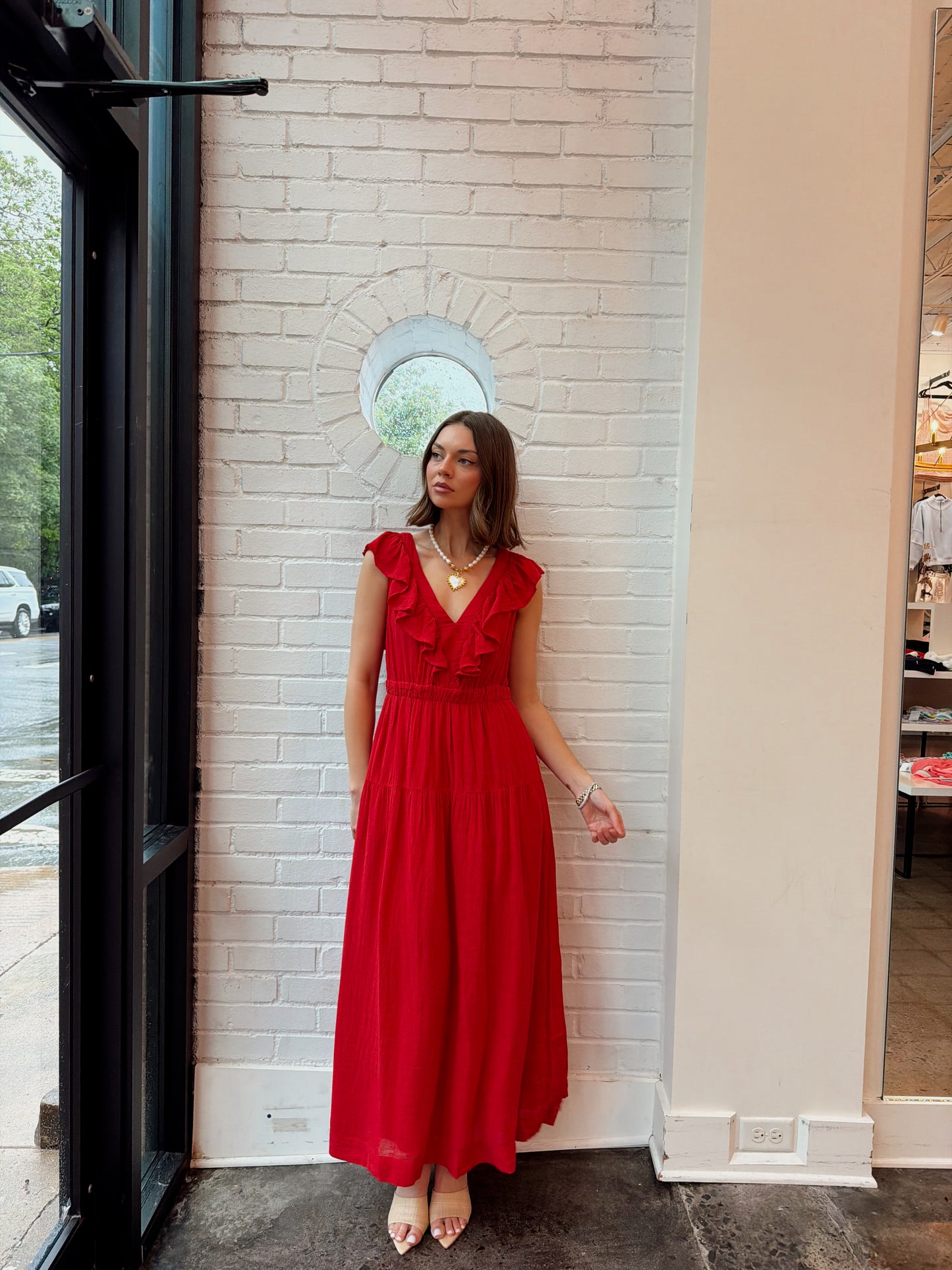 BEAUX DRESS- TOMATO