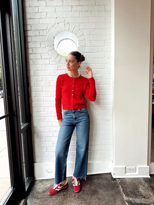KURA BUTTON KNIT TOP