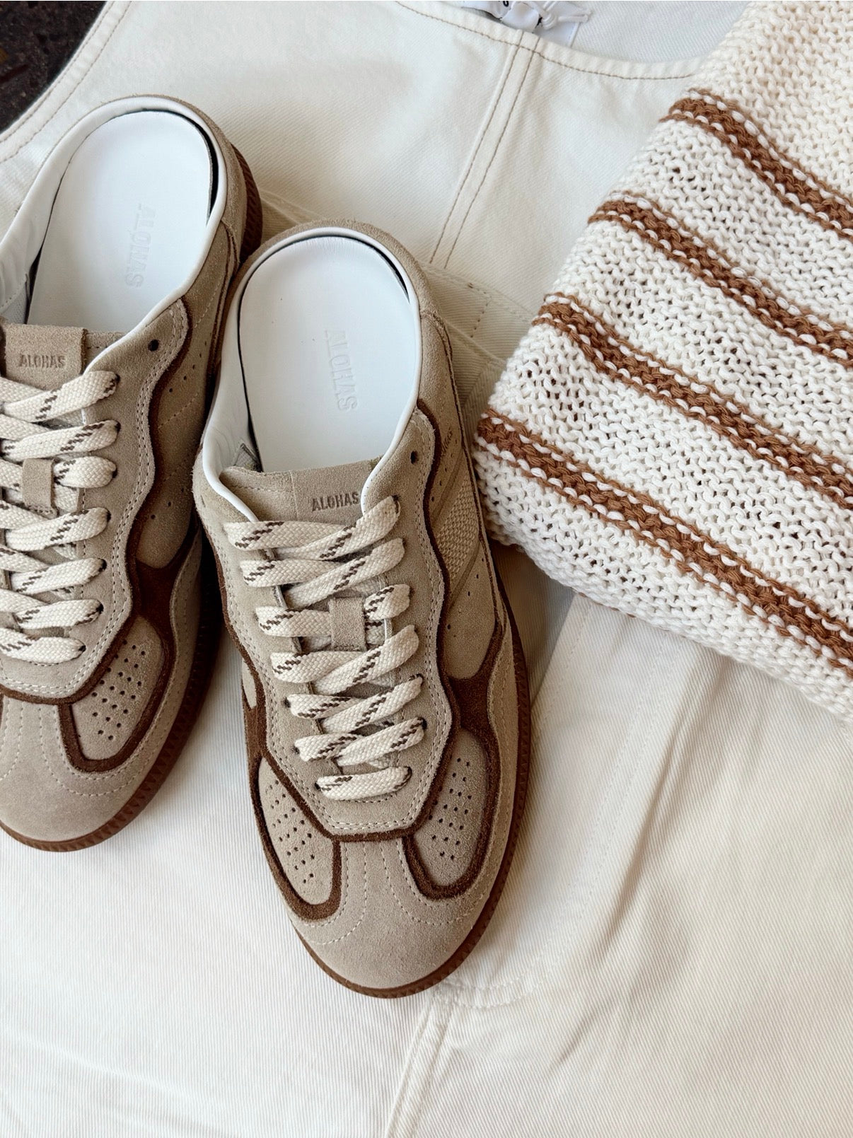 TB.490 MULE LEATHER SNEAKERS