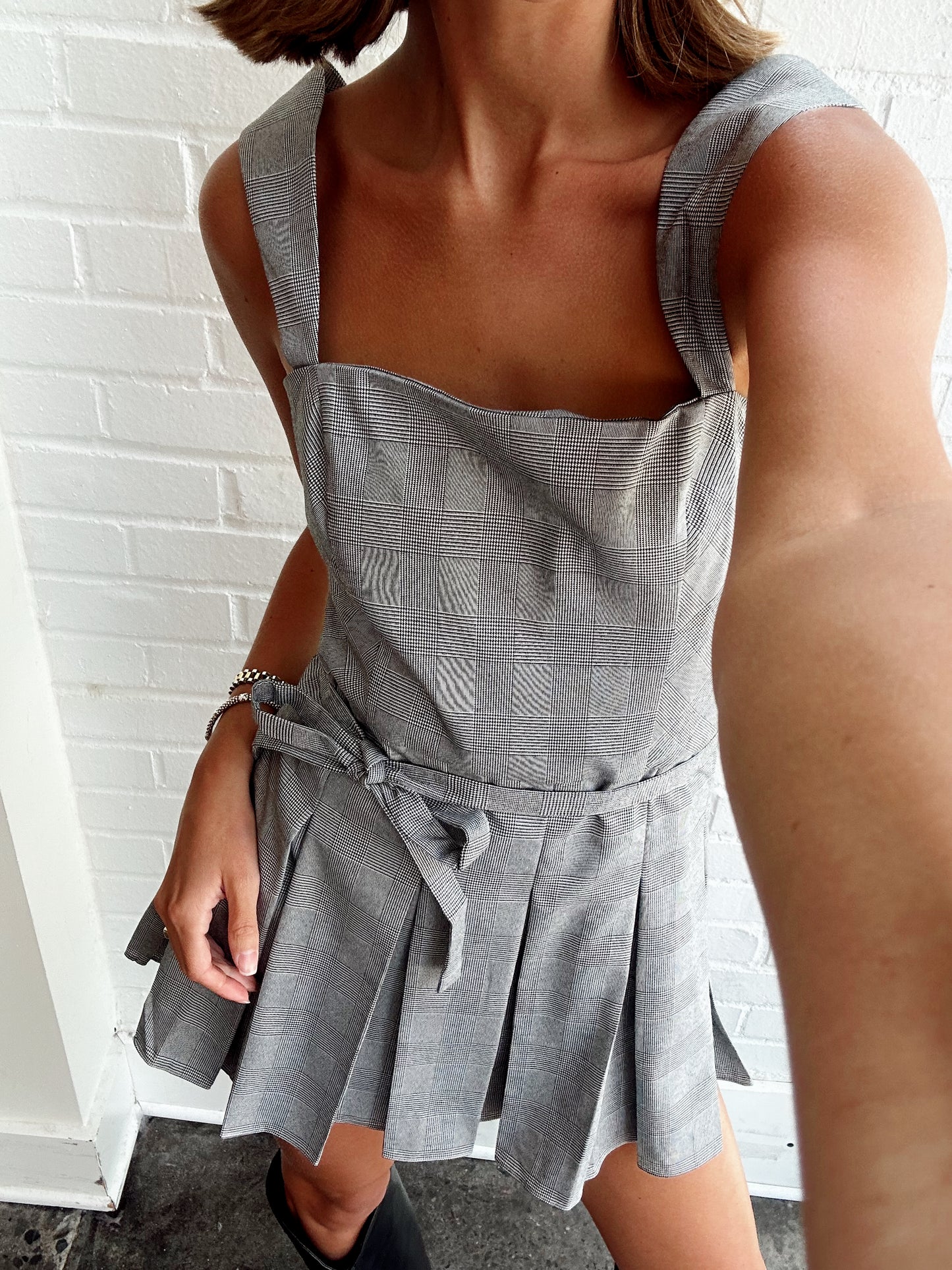 MERCY BELTED SKORT ROMPER