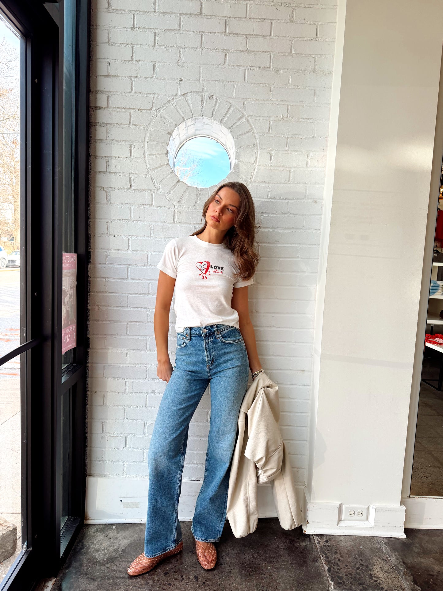 LOVESICK HEART BURNOUT VINTAGE TEE