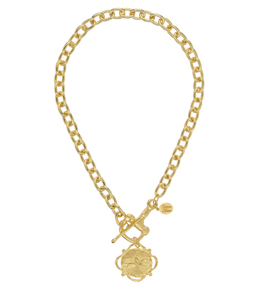HORSE BIT TOGGLE W/ EQUESTRIAN CHARM