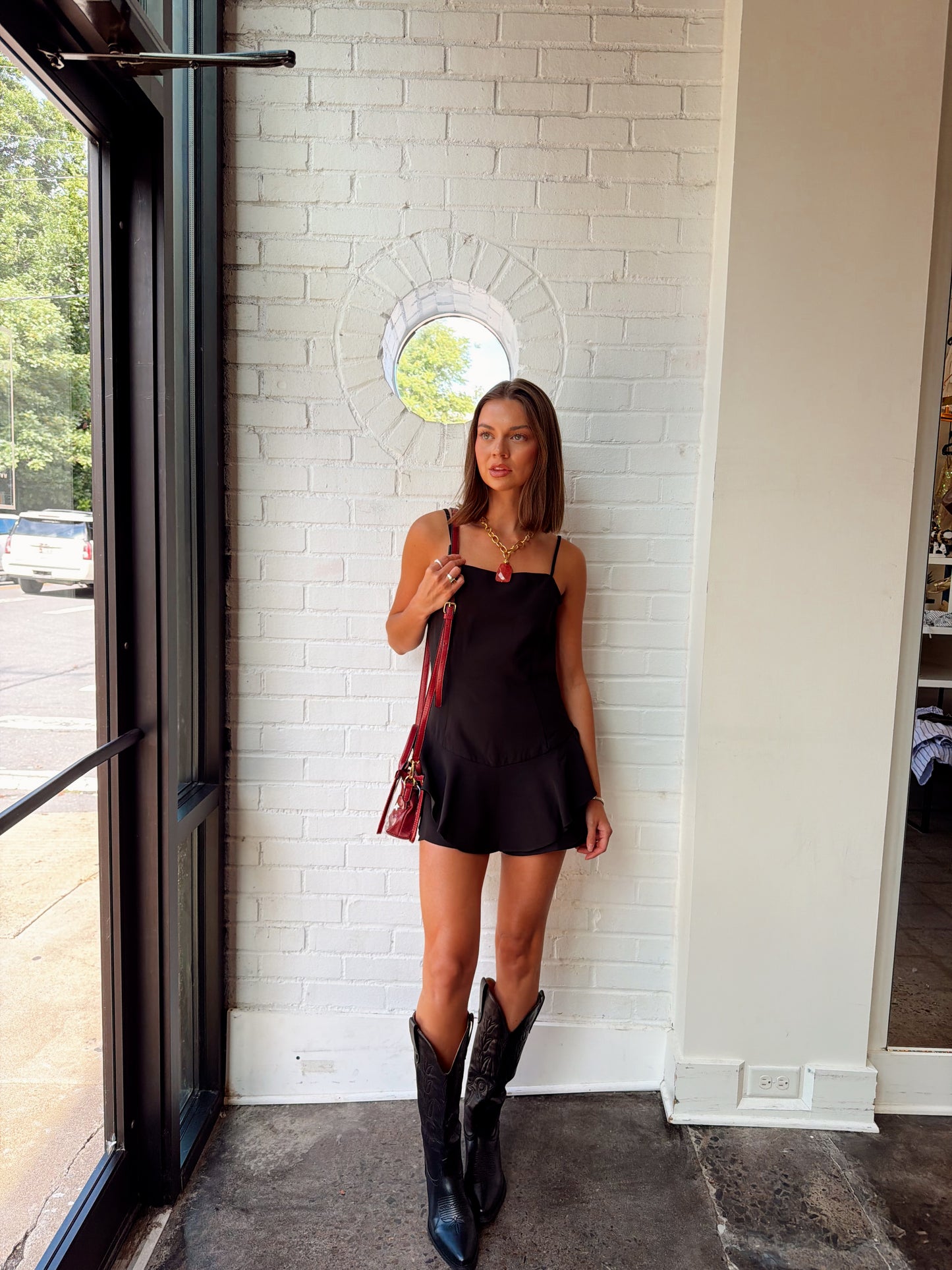 LOW WAISTED TIERED ROMPER