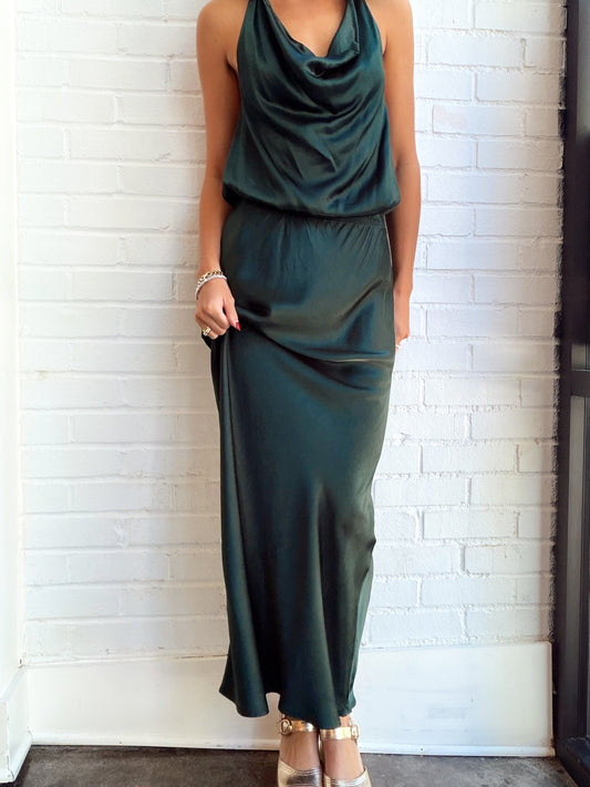 MIDI BIAS CUT SKIRT