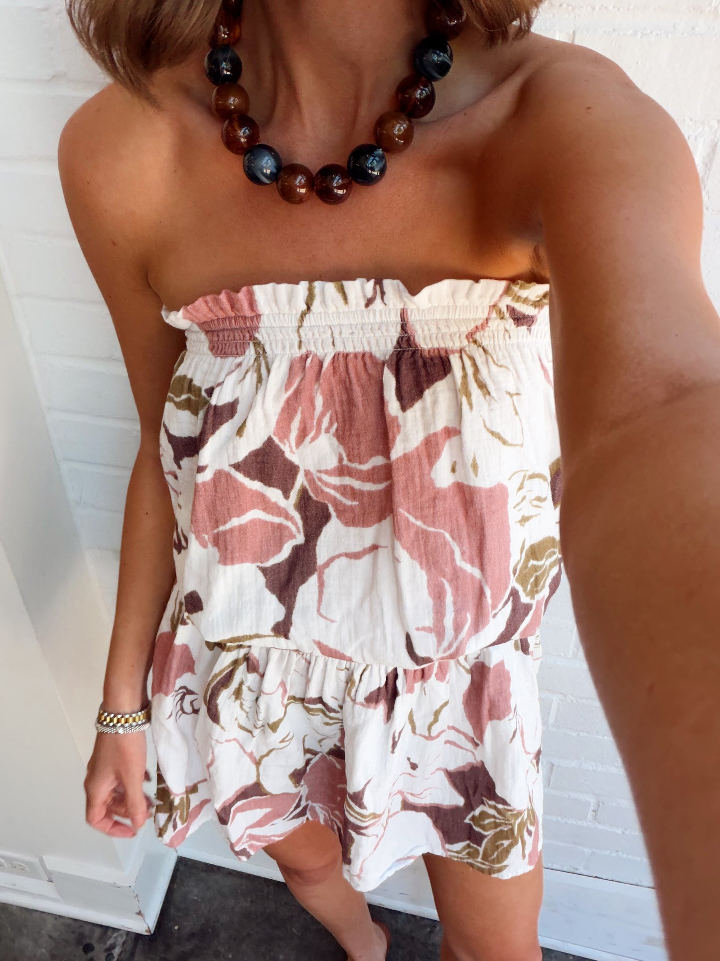 SMOCKED TUBE DRESS- SUMMER ROMANCE
