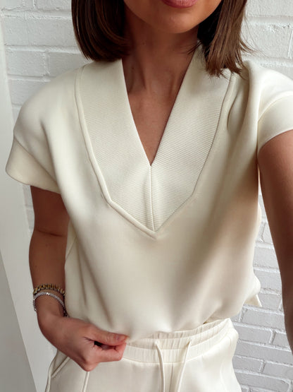 GRACE V-NECK TOP