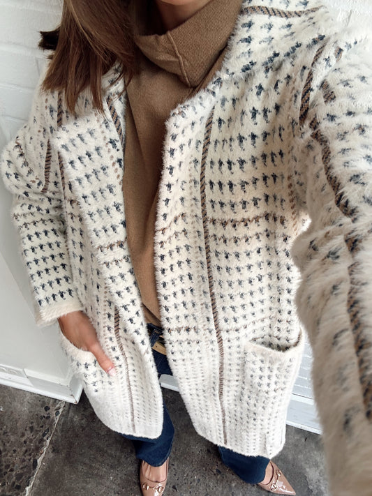 MARCEAU HOUNDSTOOTH COAT