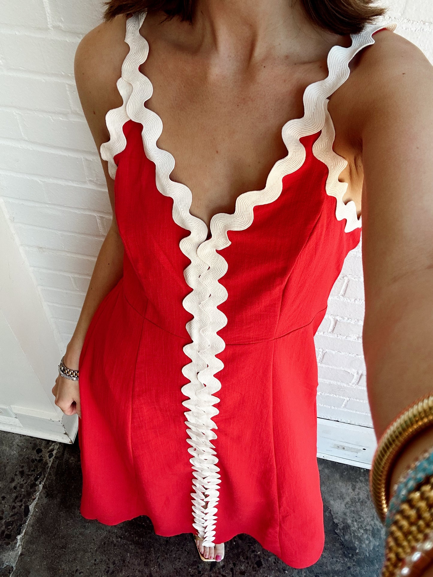 PATSY SCALLOP HEM DRESS
