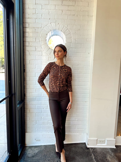 CHRISTINE LEOPARD KNIT TOP