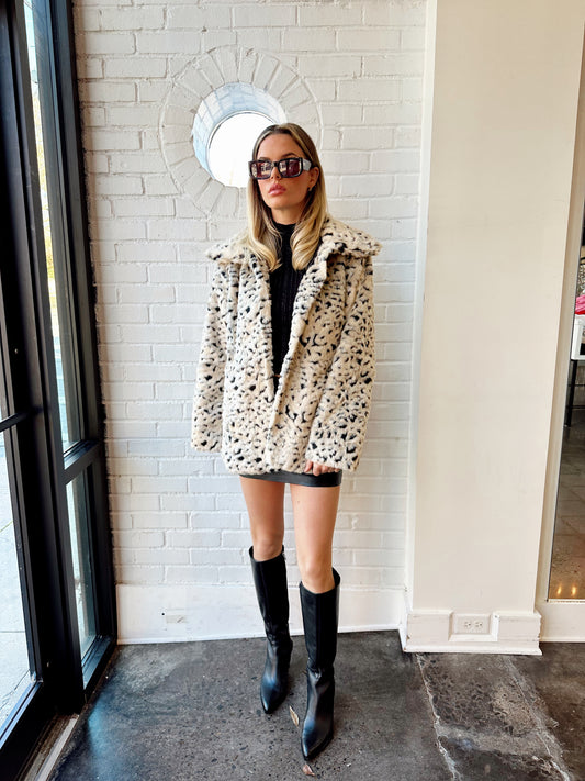 NAYA LEOPARD FUR COAT