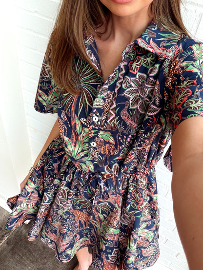 LOPEZ MINI DRESS W/ TIE WAIST