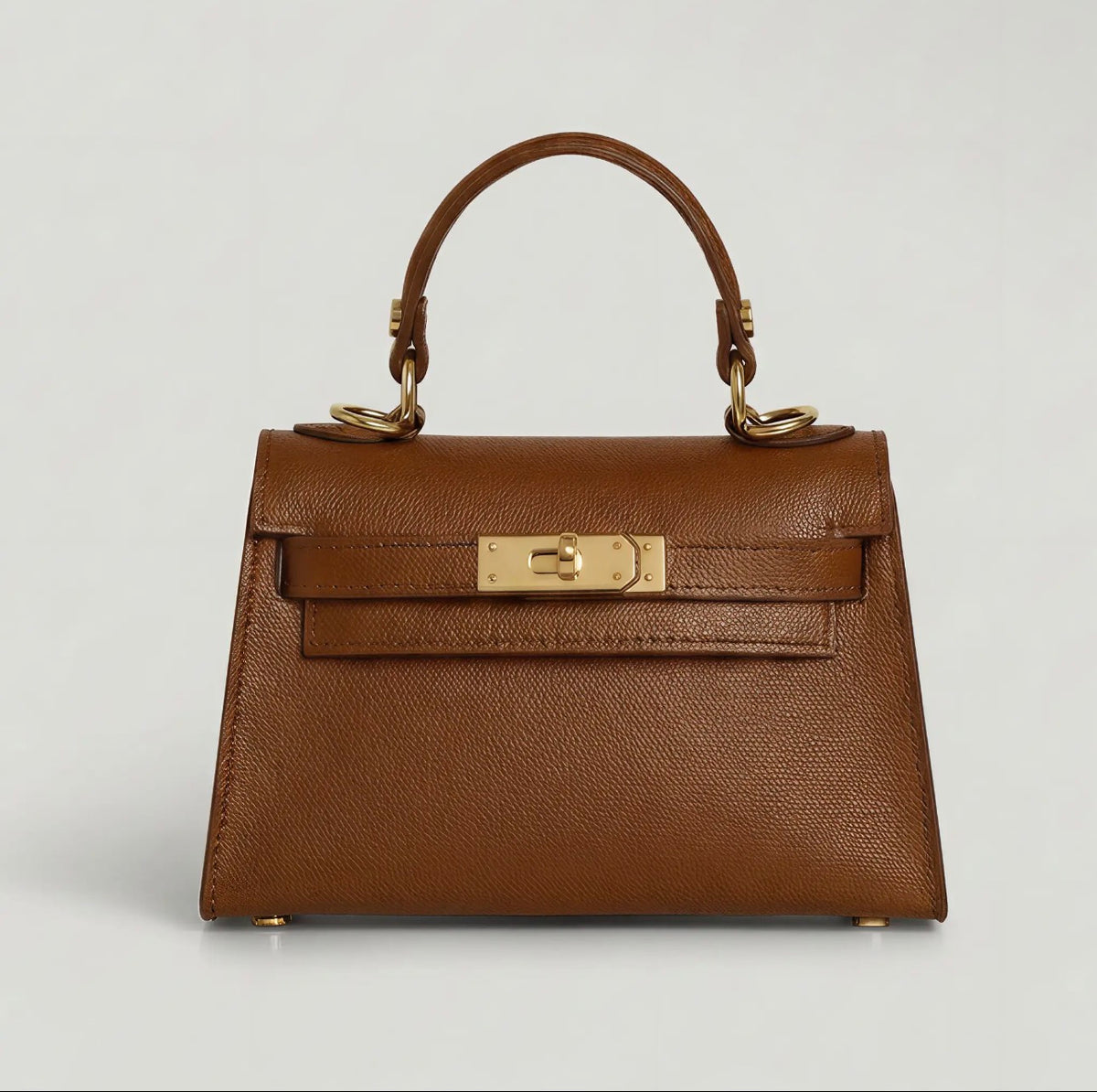 GENUINE EPSOM LEATHER HANDBAG