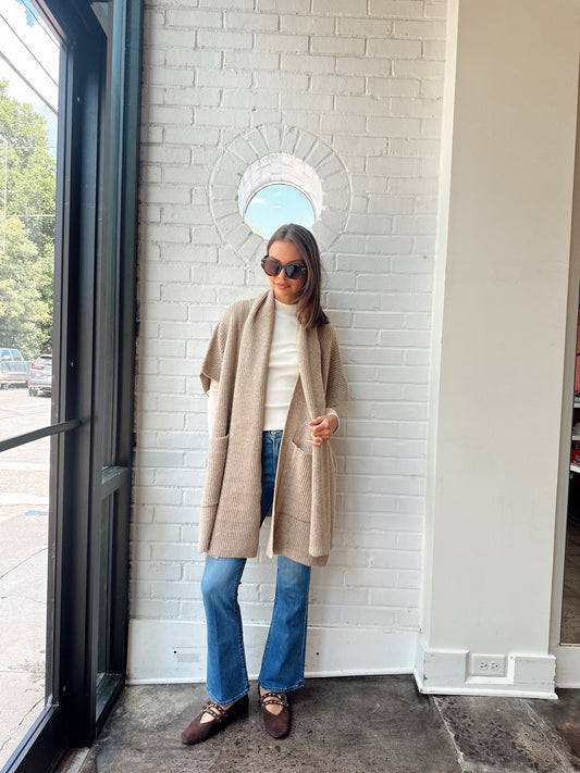 BRIENNE SCARF PONCHO CARDIGAN