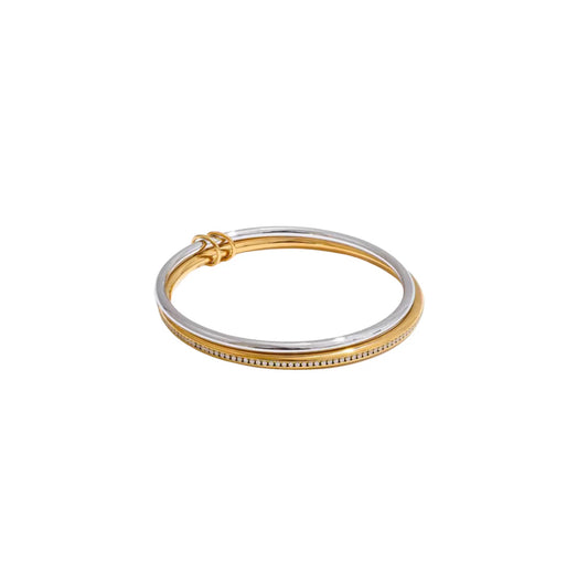 ELLA TWO TONED BANGLE