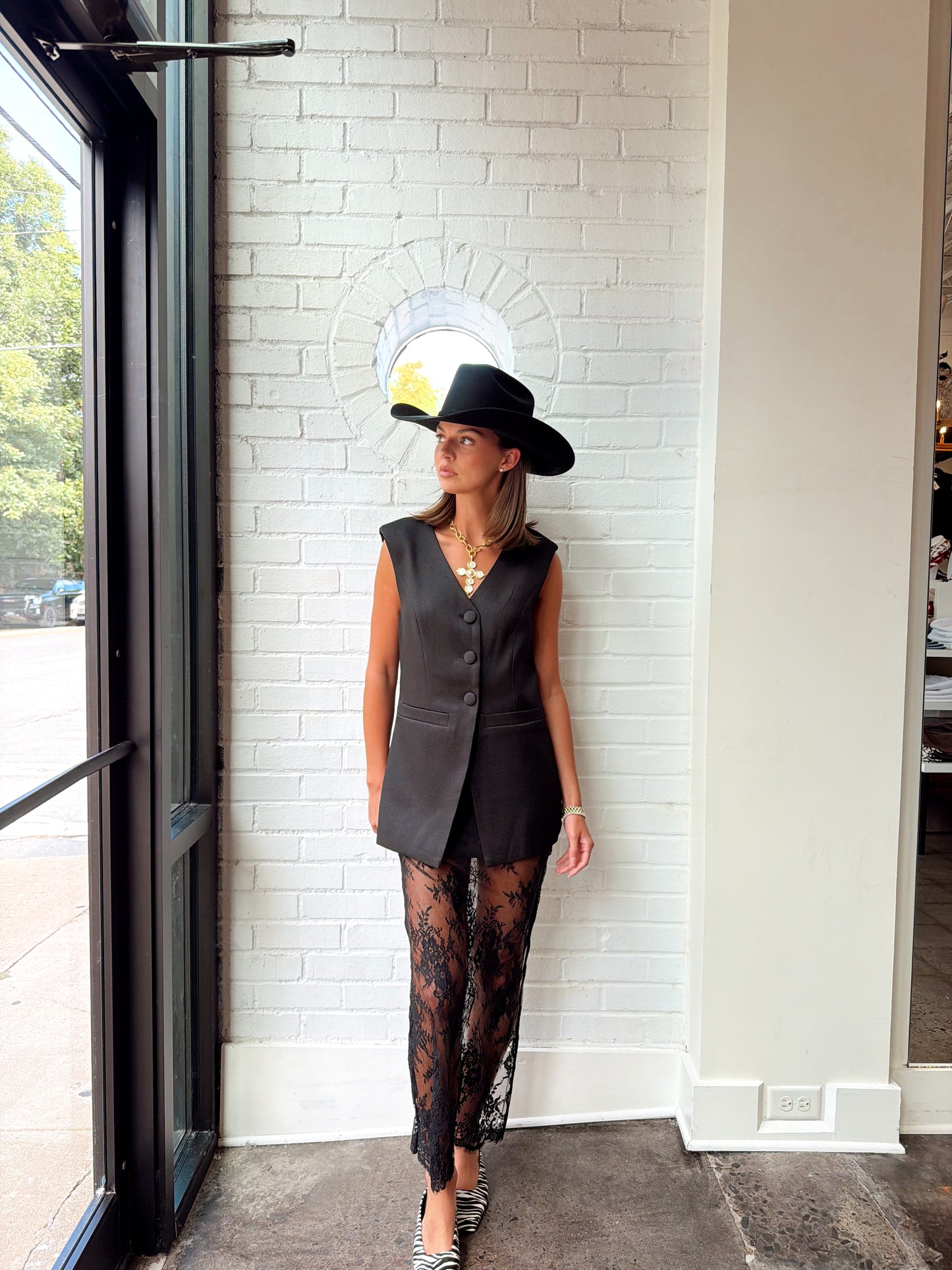 LACE MIX MEDIA SLEEVELESS MAXI DRESS