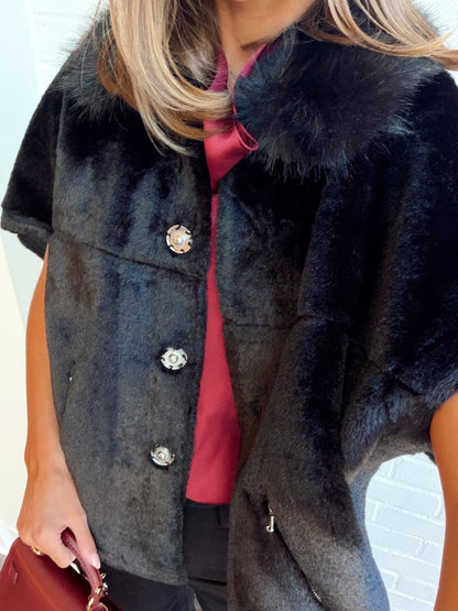 FUR PONCHO