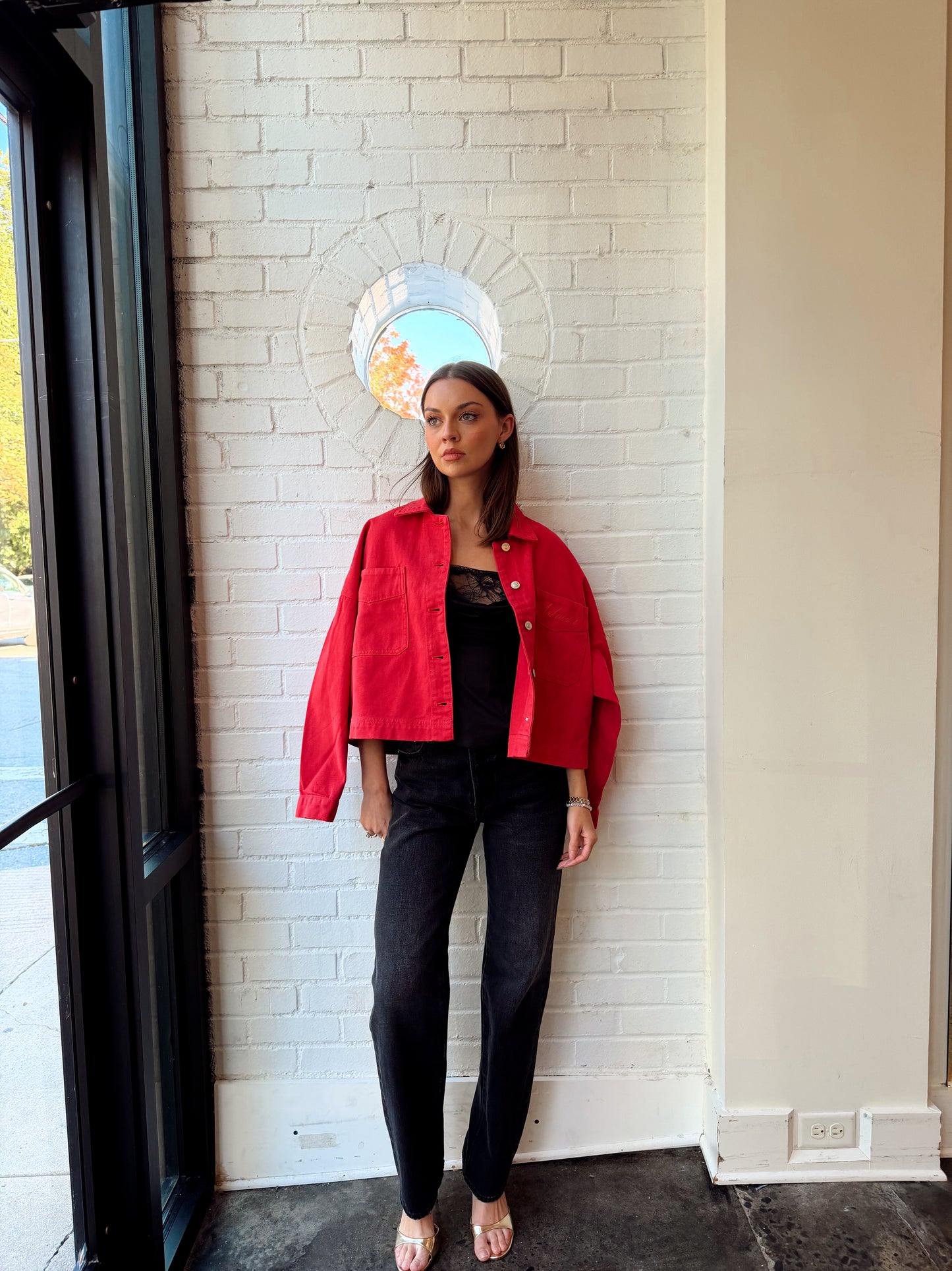 AR EMBROIDERED TWILL JACKET