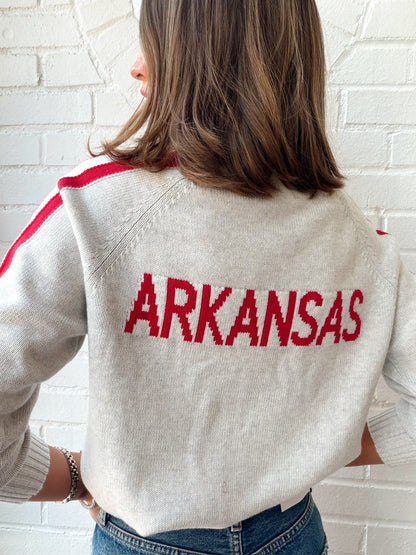 HALF ZIP "A" KNIT PULLOVER