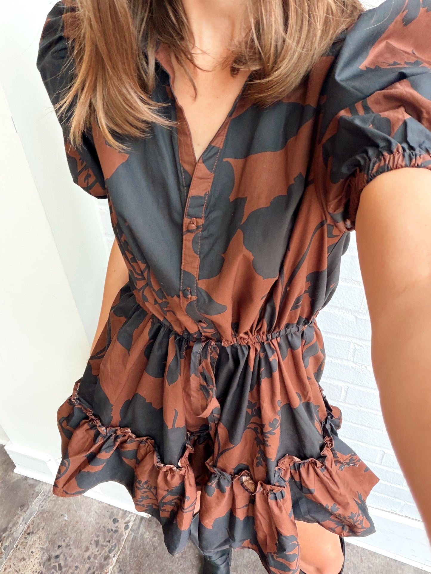 SOMERTON FLORAL STACIE MINI DRESS