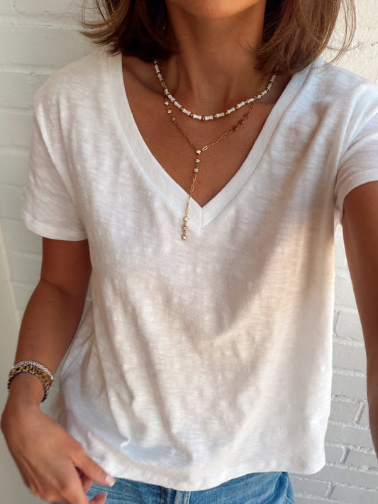 NOMAD V NECK TEE
