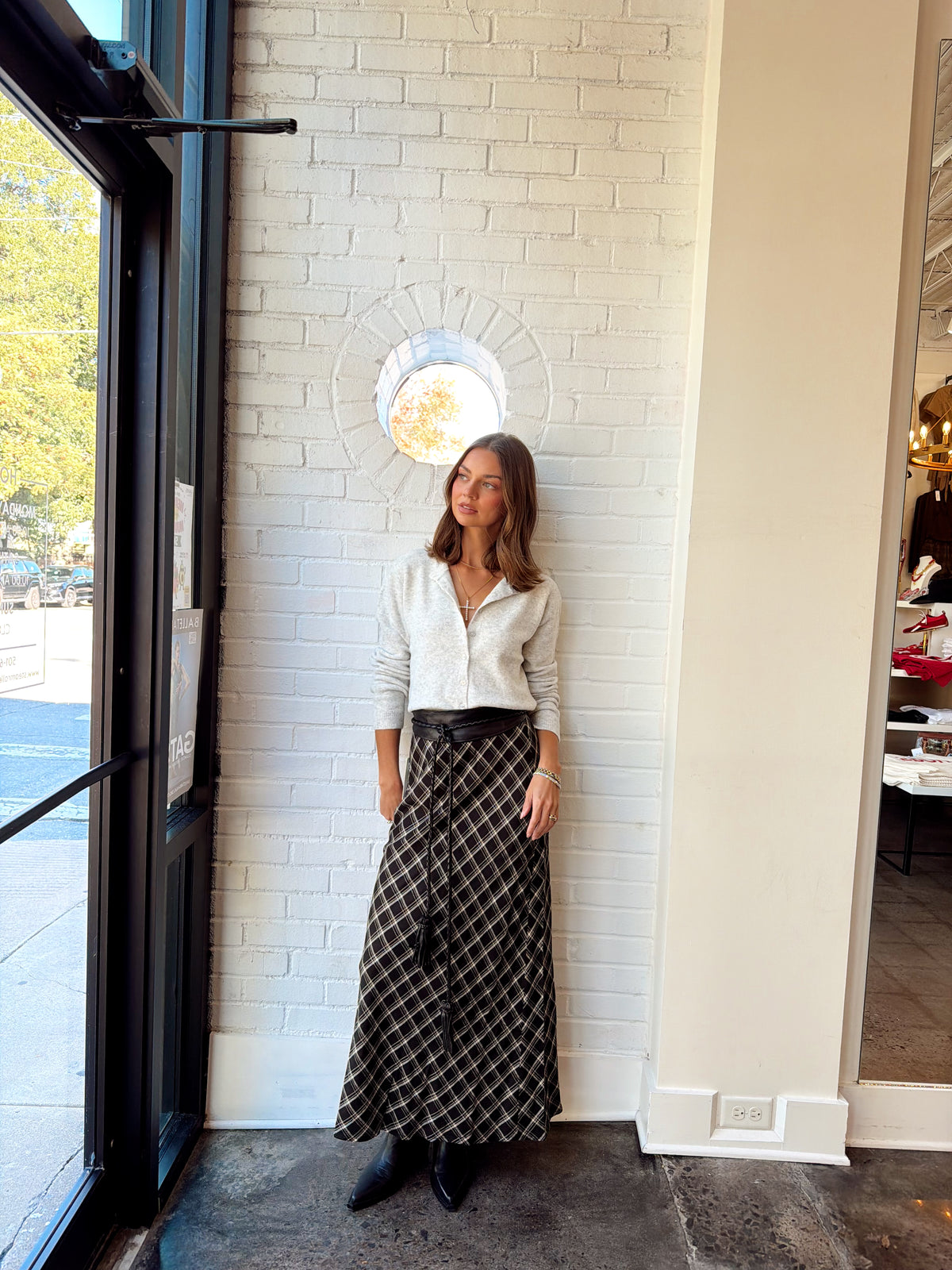 EUROPA PLAID SKIRT