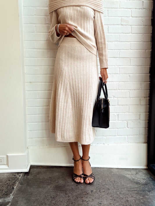 LUCIEN KNIT PULL ON MAXI SKIRT