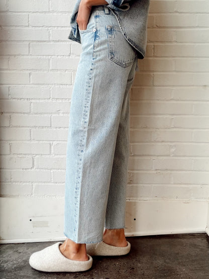 TATE HIGH RISE BOWED WIDE LEG