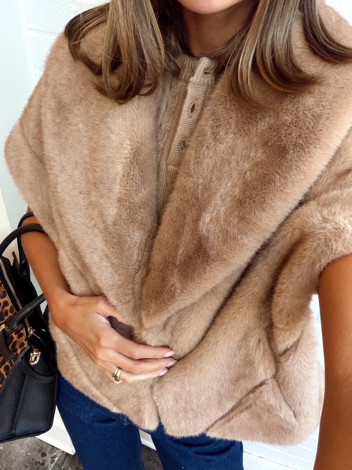 MAXXINE SHORT SLEEVE FUR