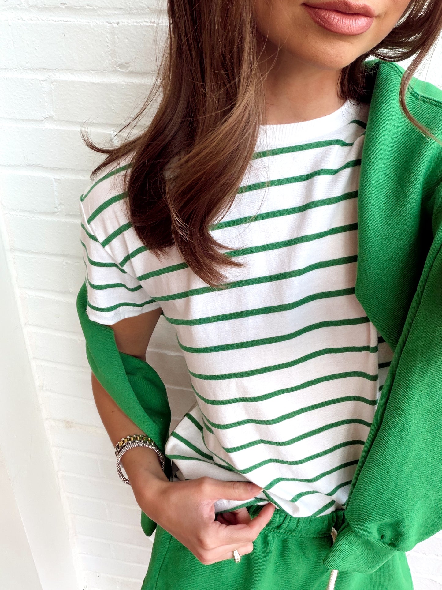 EVERETT JERSEY SS STRIPE TEE