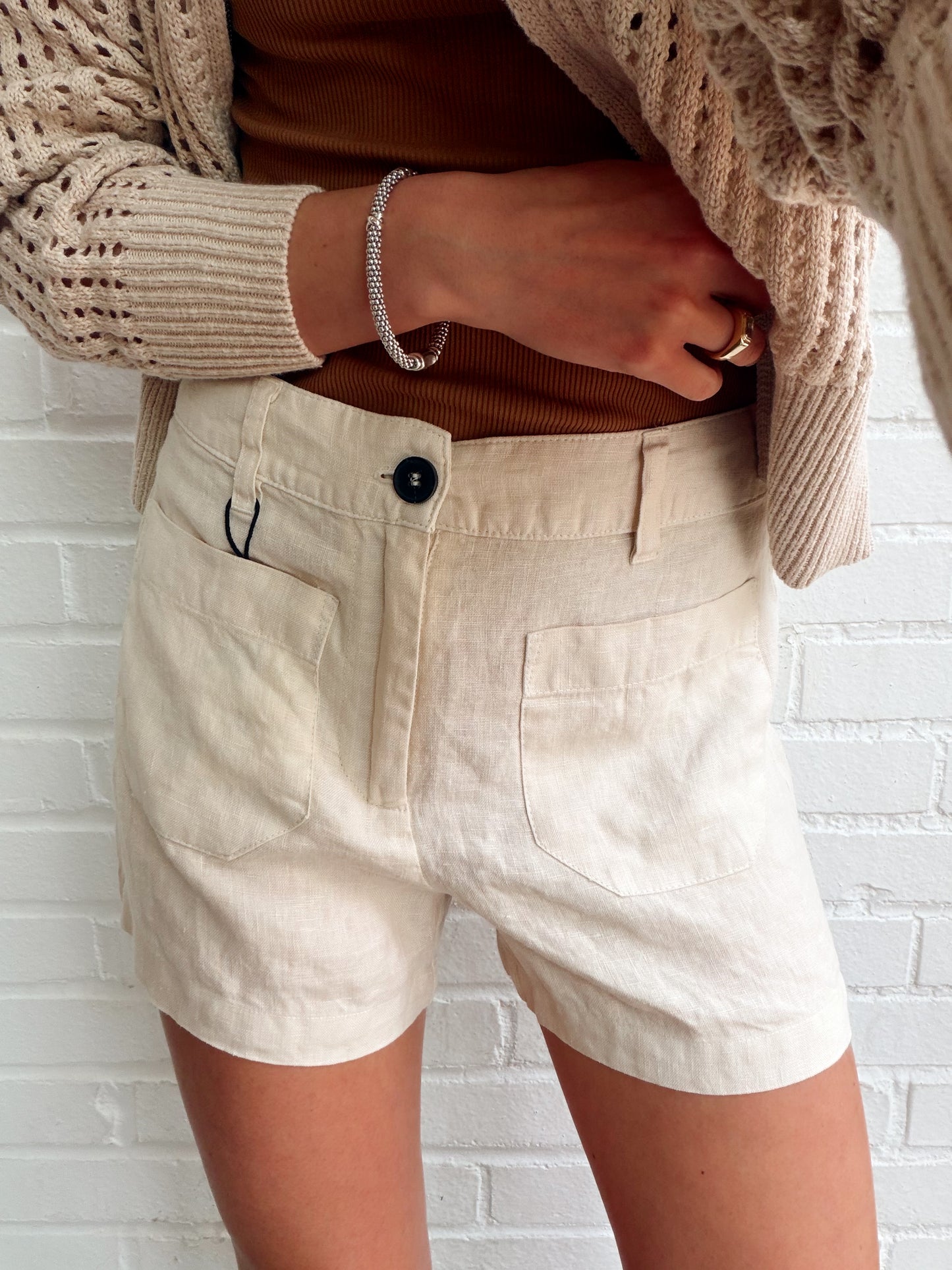 LINEN MARINE SHORT