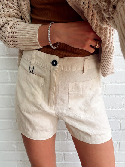 LINEN MARINE SHORT