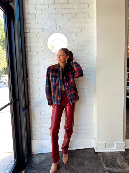 HERITAGE PLAID BOMBER JACKET