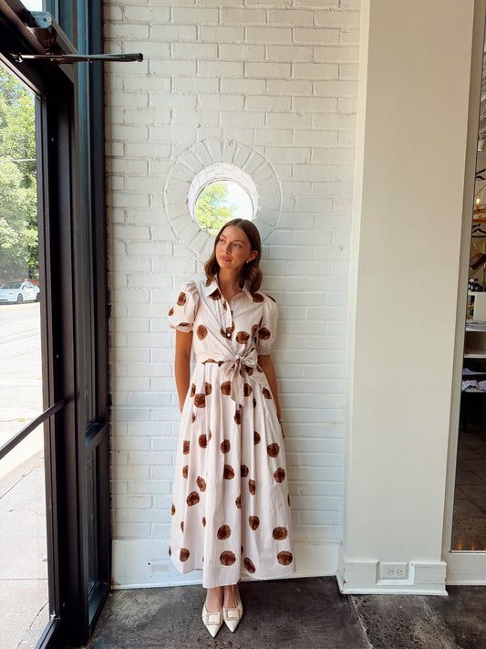 ELEANORA PUFF SLEEVE MAXI DRESS