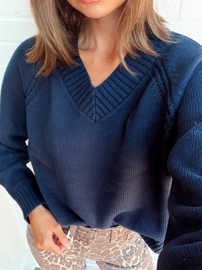 STRATTON V-NECK SWEATER