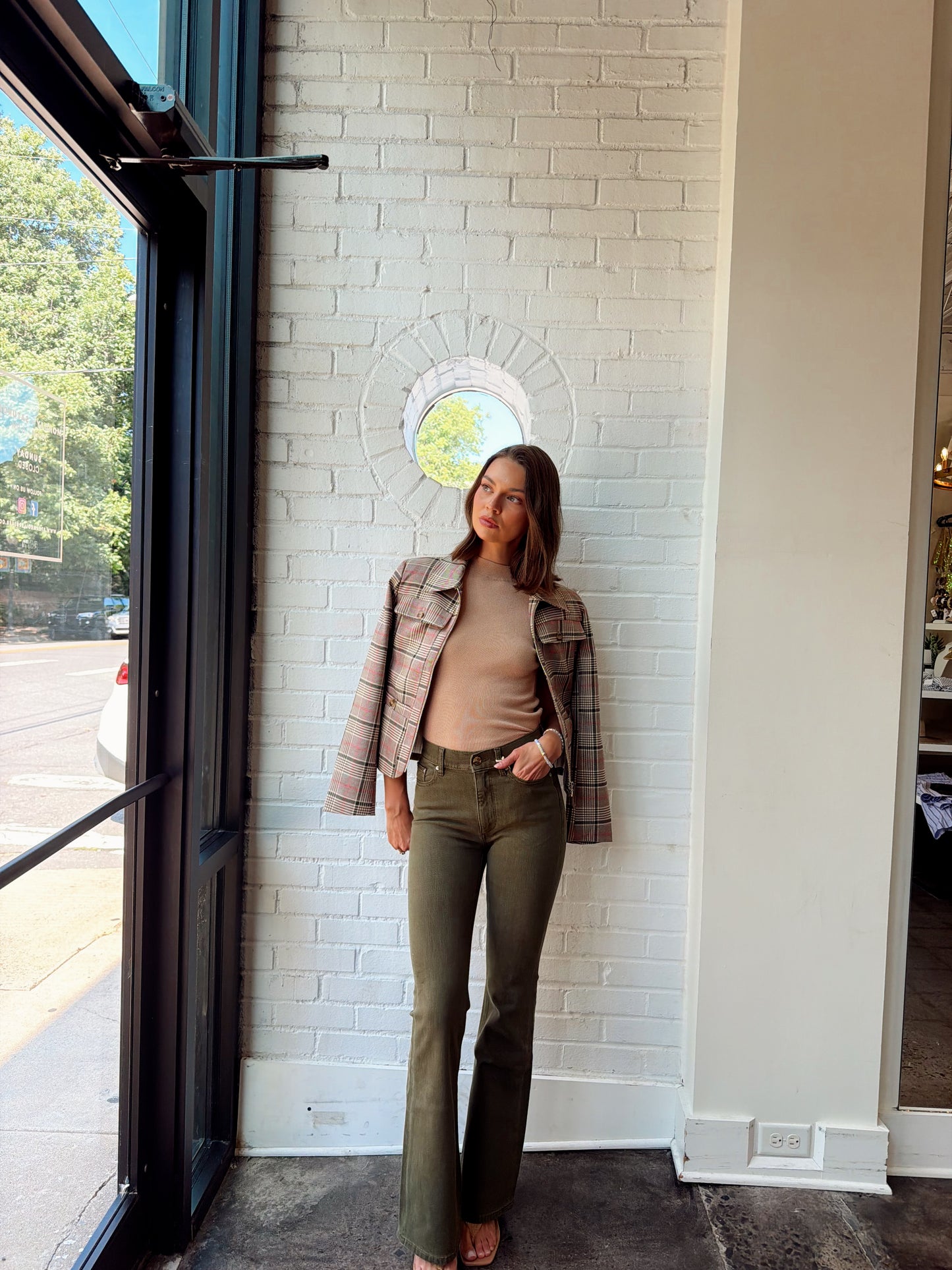 BRIDGET BOOT HIGH RISE INSTASCULPT 31.5"- PINE
