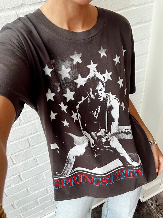 BRUCE SPRINGSTEEN ROCKIN AMERICAN MERCH TEE