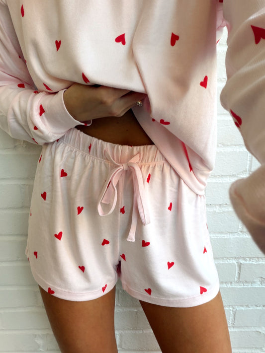 LOVE FIRST HEART SHORT