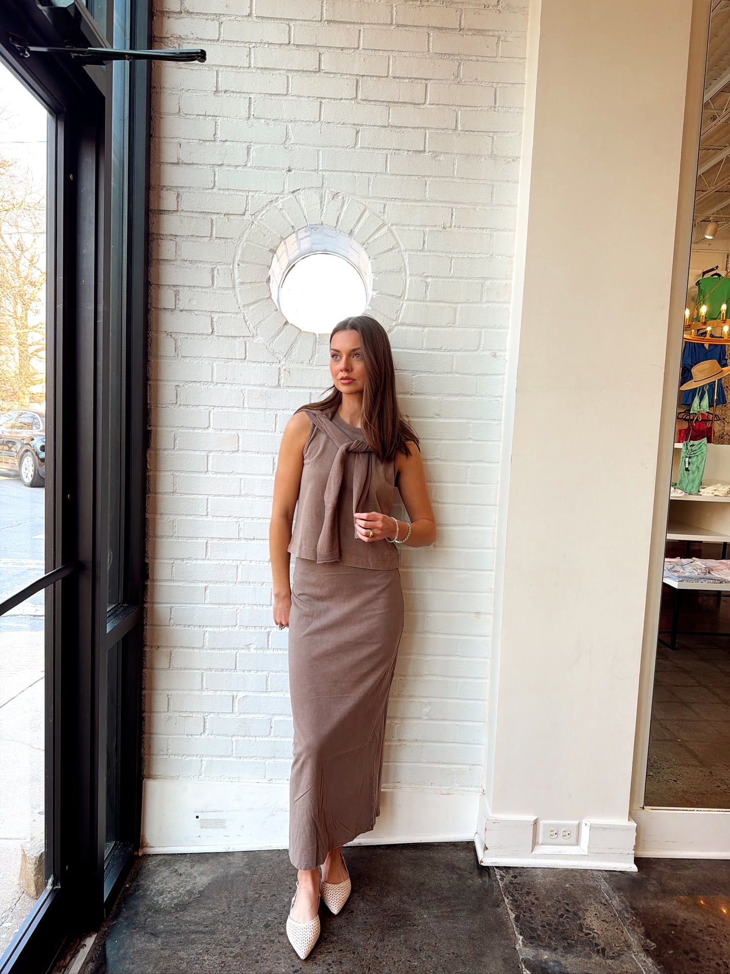 GAIL MIDI SKIRT