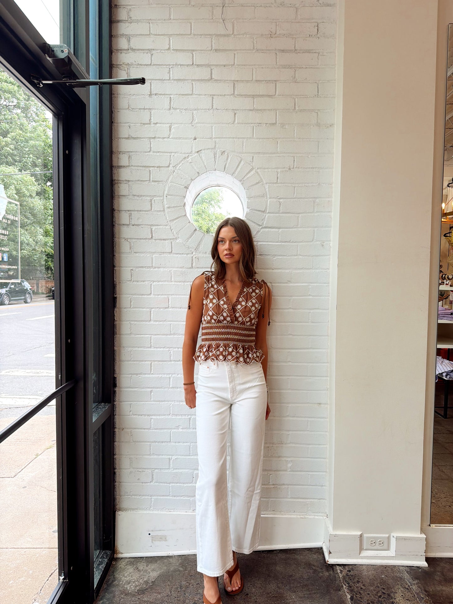 KARMINE REFINED WIDE LEG- WHITE
