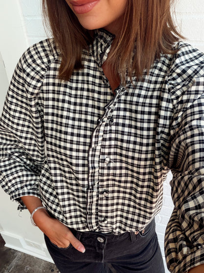 SISLEY PLAID BLOUSE