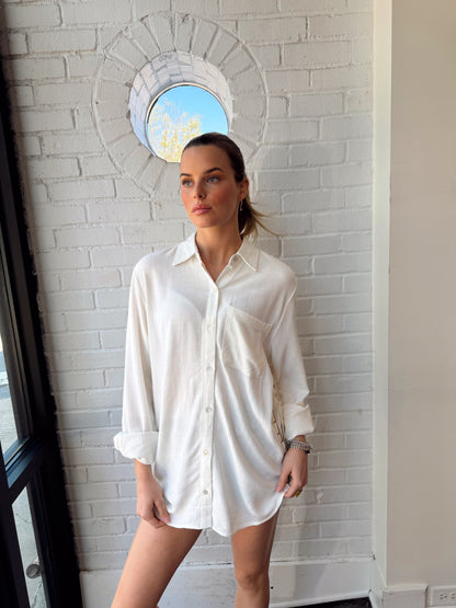 ST. BARTHS LINEN BUTTON DOWN